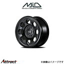 MID ガルシア パーム8 アルミホイール 4本 プレオプラス LA300F/LA310F(14×4.5J 4-100 INSET45 セミグロスブラック/ヴァ...