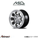MID ガルシア パーム8 アルミホイール 4本 モコ 33系(15×4.5J 4-100 INSET45 メタリックグレー/ポリッシュ)GARCIA PALM8(2)