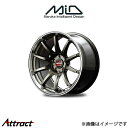 MID RMPレーシング R10 アルミホイール 4本 UX 300e KMA10(18×8J 5-114.3 INSET45 レーシングチタンシルバー/リムポ...