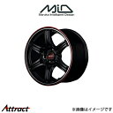 MID RMPレーシング R60 アルミホイール 1本 アテンザ/アテンザワゴン GJ系(17×7J 5-114.3 INSET48 デュアルポリッシュ/レッド&クリア)RMP RACING R60(2)