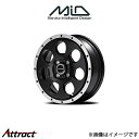 MID ロードマックス WO7 アルミホイール 1本 アウトランダー CW5W(16×7J 5-114.3 INSET40 セミグロスブラック/フランジDC)ROADMAX WO7(2)