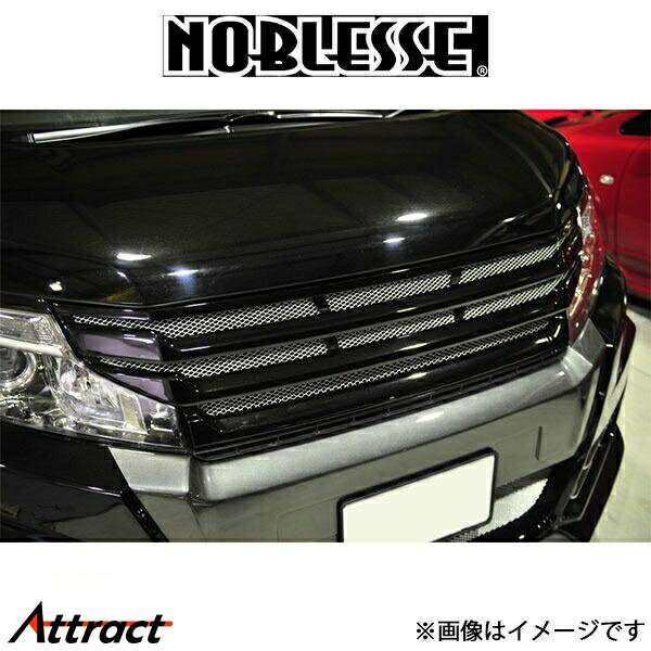 ノブレッセ フロントグリル カメラ非対応(未塗装/FRP)ステップワゴンSPADA RK5 RKE-FG-010 NOBLESSE エアロ 外装