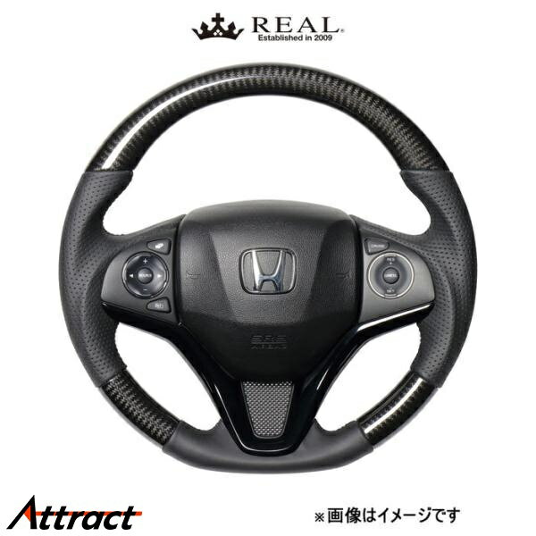 レアル ステアリング オリジナルシリーズ(ブラックカーボン)グレイス GM4/5GM/GM6/GM9 HNA-BKC-BK REAL