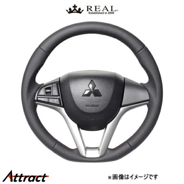 レアル ステアリング オリジナルシリーズ(オールレザー)ワゴンR スティングレー MH55S/MH95S SZC-LPB-RD REAL