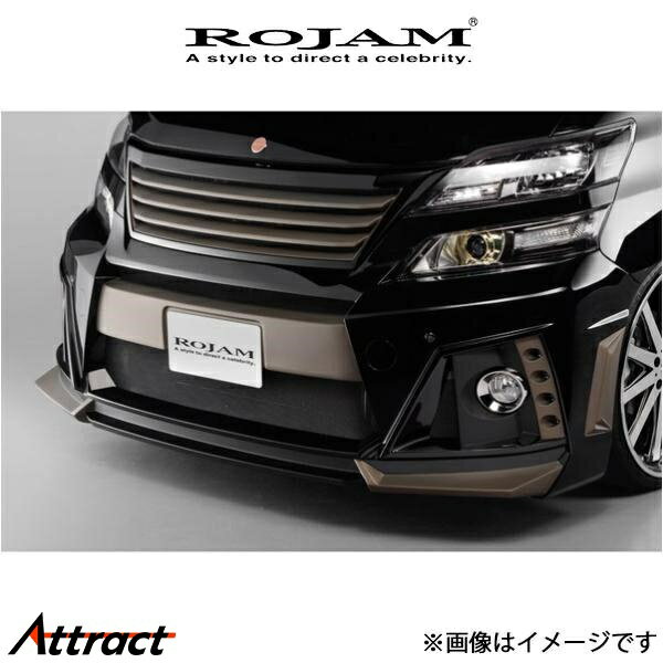 ロジャム ROJAM IRT GENIK フロントバンパースポイラー ヴェルファイア 20系系 22-FB-VE202 ROJAM エアロ 外装 エクステリア