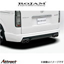 ロジャム ROJAM IRT リアバンパースポイラー ハイエース KDH200/TRH200系 21-RB-HI200 ROJAM エアロ 外装 エクステリア