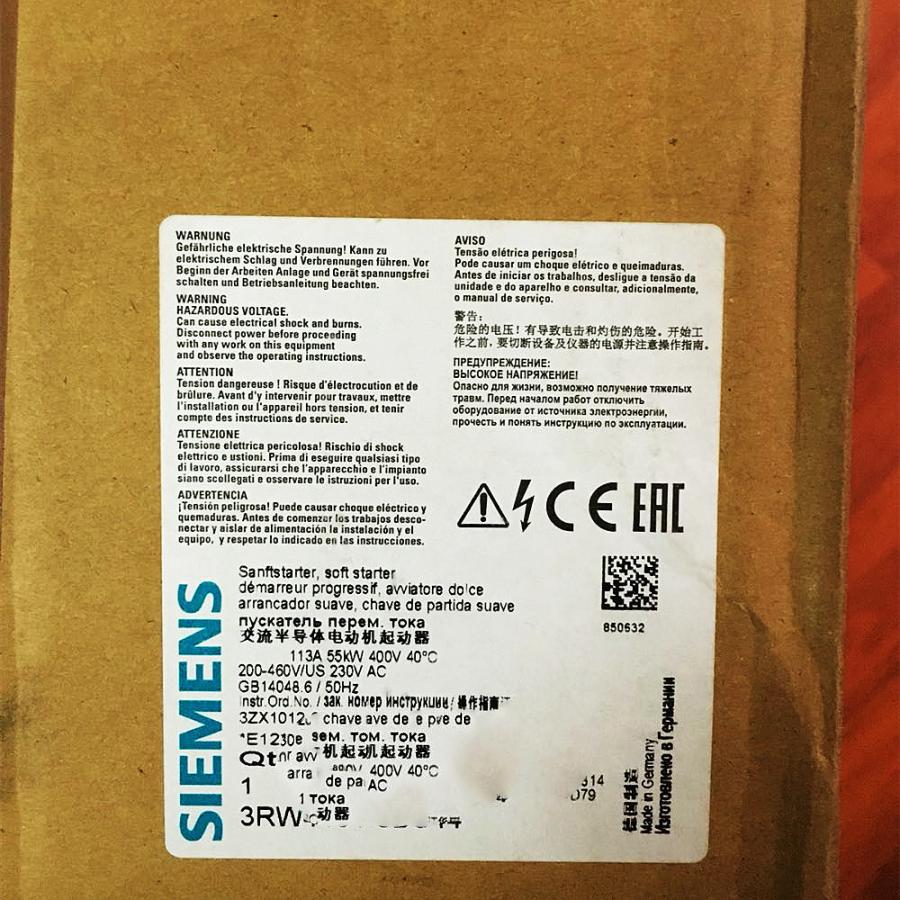 Rakuten - 【新品★適格請求書★送料無料】SIEMENS シーメンス 3RW4434-6BC44 55KW◆6ヶ月保