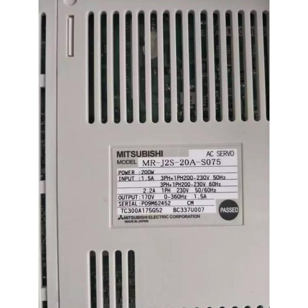 【新品◆適格請求書◆送料無料】MITSUBISHI/三菱 新しいMR-J2S-20A-S075 DHL経由のサーボドライブ【6ヶ月保証】