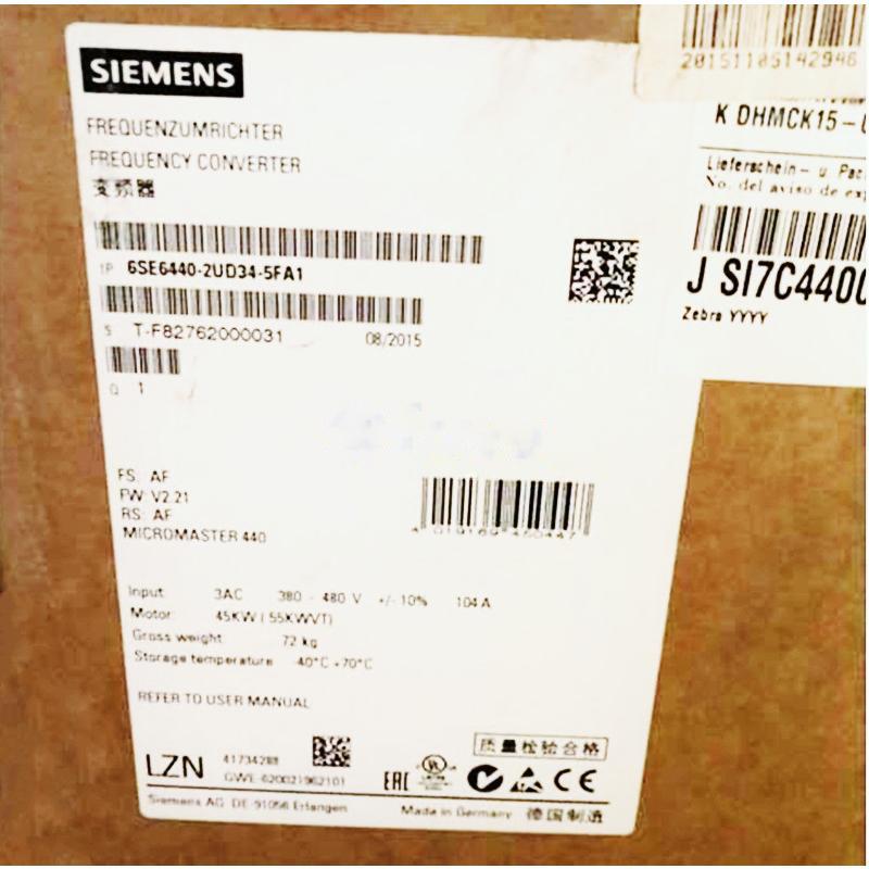 Rakuten - 【新品★適格請求書★送料無料】SIEMENS シーメンス インバータ 6SE6440-2UD34-5FA1 MM440 480V 45KW◆6ヶ月保