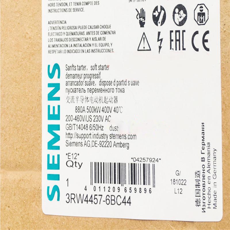 Rakuten - 【新品★適格請求書★送料無料】SIEMENS シーメンス 3RW4457-6BC44 500KW◆6ヶ月保