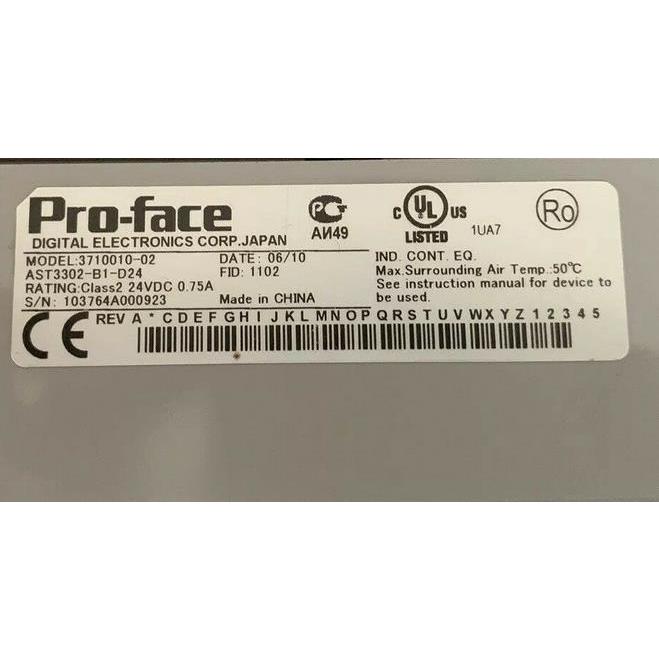Proface AST3302-B1-D24 プログラマブル表示器