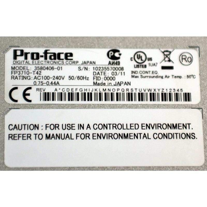Rakuten - 【新品★適格請求書★送料無料】Proface FP3710-T42 タッチパネル 表示器【6ヶ月保証】