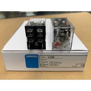 OMRON オムロン LY2N 200/220VAC ACパワーリレ◆ 6ヶ月保証
