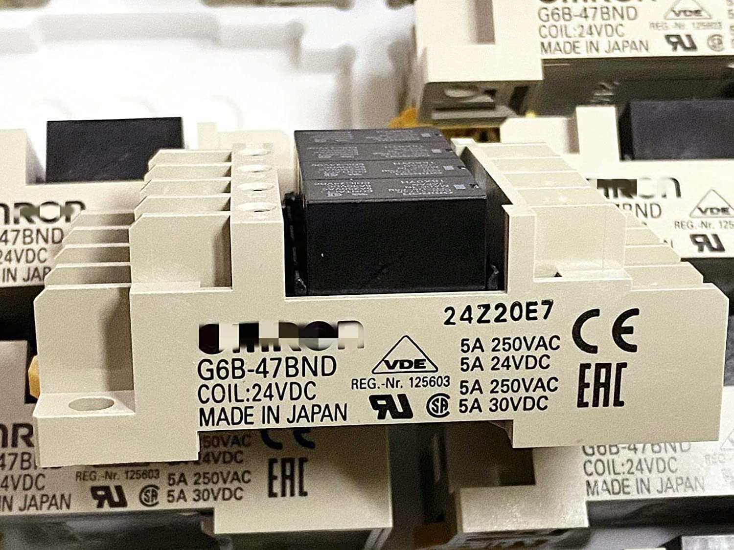 Rakuten - 【新品★適格請求書★送料無料】5個セット オムロン OMRON/オムロン G6B-47BND DC24V ターミナルリレー【6ヶ月保証】