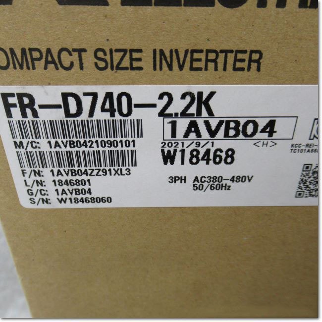 Rakuten - 【新品★適格請求書★送料無料】MITSUBISHI/ 三菱 インバーター FR-D740-2.2K【6ヶ月保証】