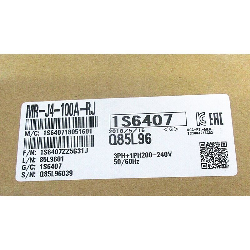 【新品★適格請求書★送料無料】三菱 サーボアンプ MR-J4-100A-RJ 【6ヶ月保証】