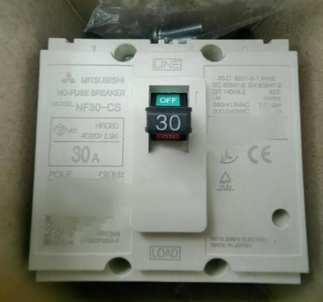 Rakuten - 【新品★適格請求書★送料無料】三菱電機 NF30-CS 3P 30A ノーヒューズ遮断器【6ヶ月保証】