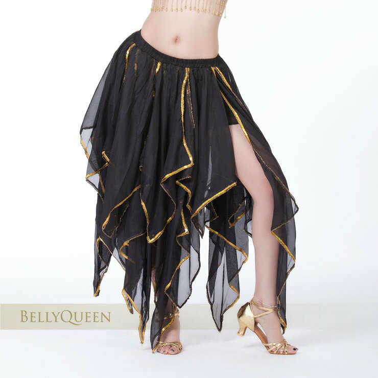 【785】ベリーダンス　スカートベリーダンス衣装 シフォンスカート 全10色ダンス/ステージ衣装/ハロウィン/コスチュ…