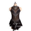 フィギュアスケート舞台衣装 ブラっクFNHY-007-202503フィギュアスケート 衣装 レディース 子供 大人 女性 女子 アイススケート コスチューム ウ...