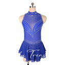 フィギュアスケート舞台衣装 ブルー FNHY-008-202503フィギュアスケート 衣装 レディース 子供 大人 女性 女子 アイススケート コスチューム ウ...