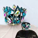 フィギュアスケート ヘアアクセサリー HLHW-004-202506衣装 レディース 子供 大人 女性 女子 アイススケート コスチューム ウェア ダンス 紫 ...