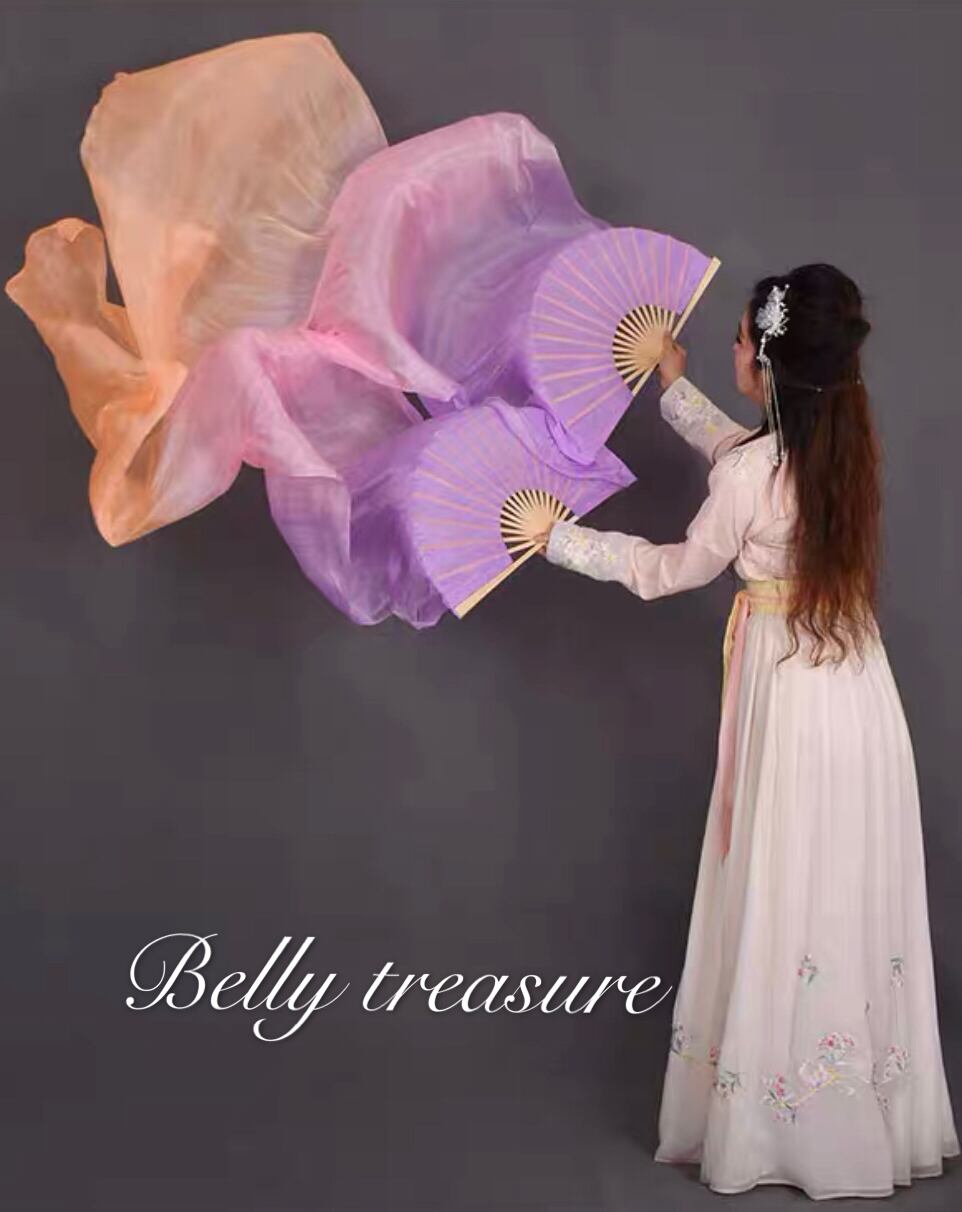 シルクファンベール 左右2本セット ライトパープル/ライトピンク/ライトオレンジ 1.5M1.8M YD 101YD-103-202504