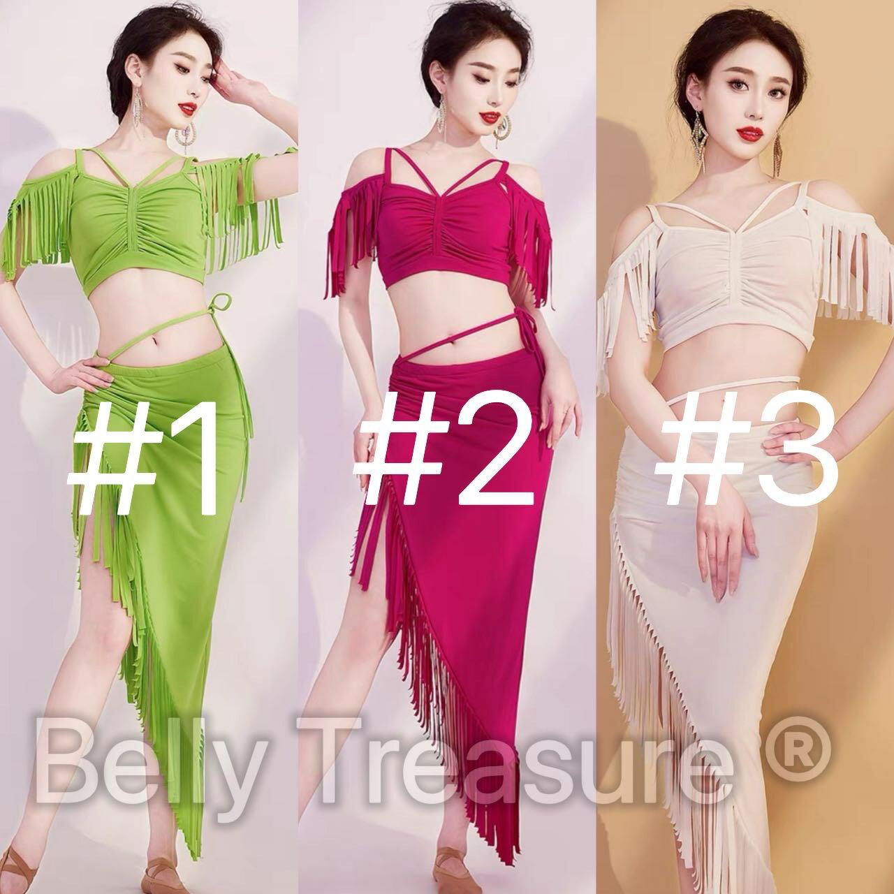 ベリーダンス　レッスンウェア　3カラー　MDW DW291　 202407