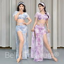 ベリーダンス衣装 2カラーレッスンウェア タイダイ柄HYー1287ー202412