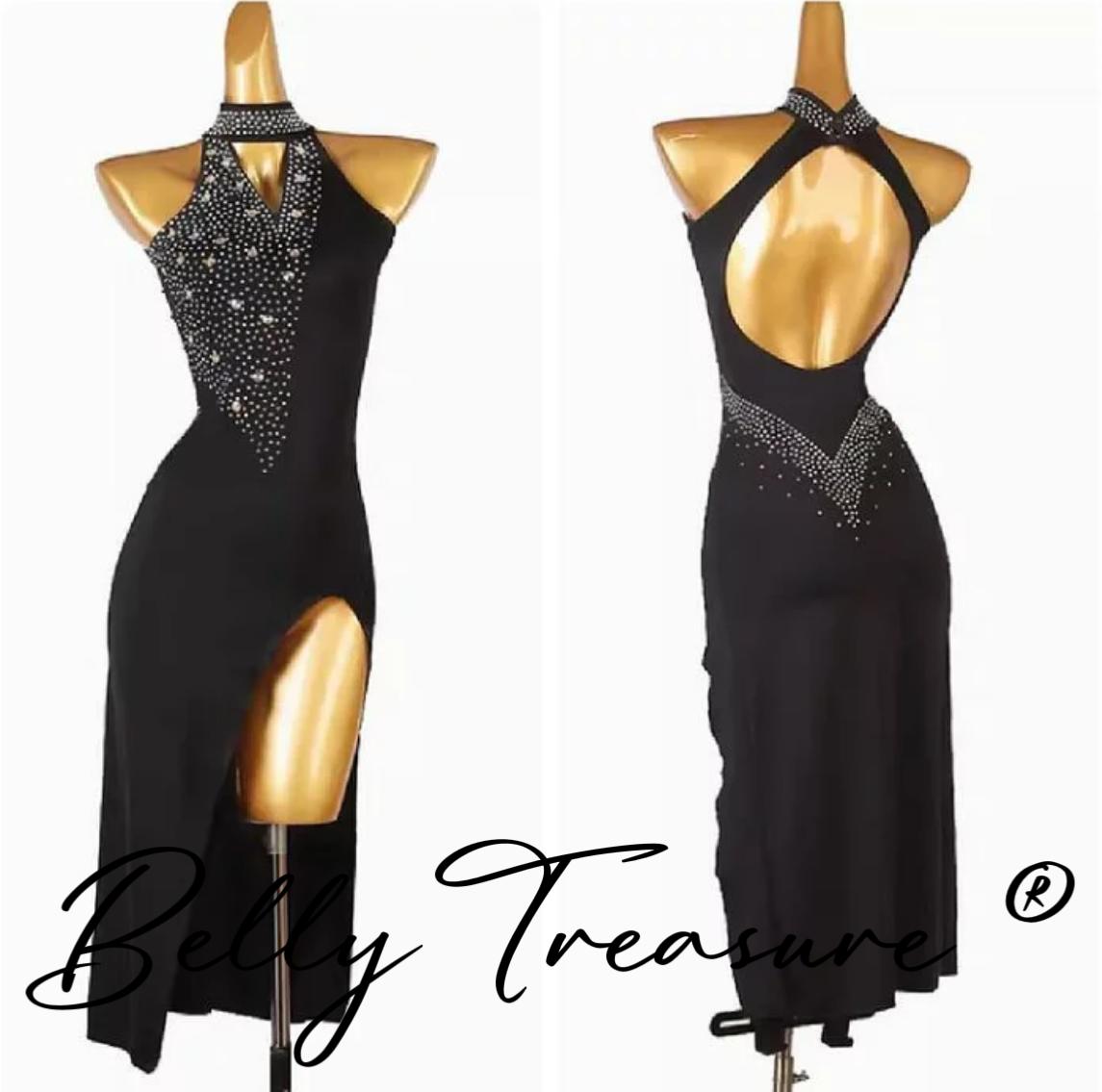 ラテンダンス舞台衣装 オーダーメイド衣装 YZY LQ 419 202502 ラテンドレス ラテン ラテンダンス セットアップ