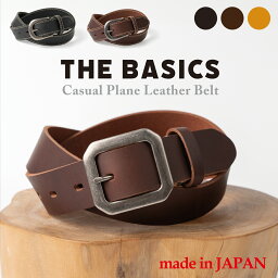 BELMANI ベルト メンズ ベルト メンズ 極厚バッファロー本革の日本製ギャリソンバックルベルト レディース 革 牛革 カジュアル ブランド