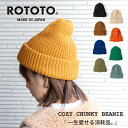 帽子 ニット帽 メンズ レディース ROTOTO ロトト コージーチャンキービーニー ワッチキャップ R5075 ギフト プレゼント