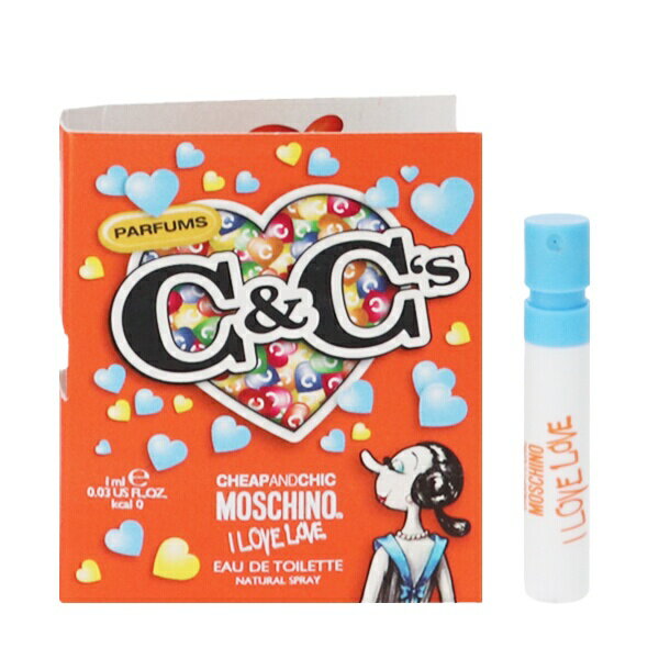 モスキーノ モスキーノ 香水 MOSCHINO アイ ラブ ラブ (チューブサンプル) EDT・SP 1ml 【フレグランス ギフト プレゼント 誕生日 レディース・女性用】【アイ ラブ ラブ I LOVE LOVE EAU DE TOILETTE SPRAY】