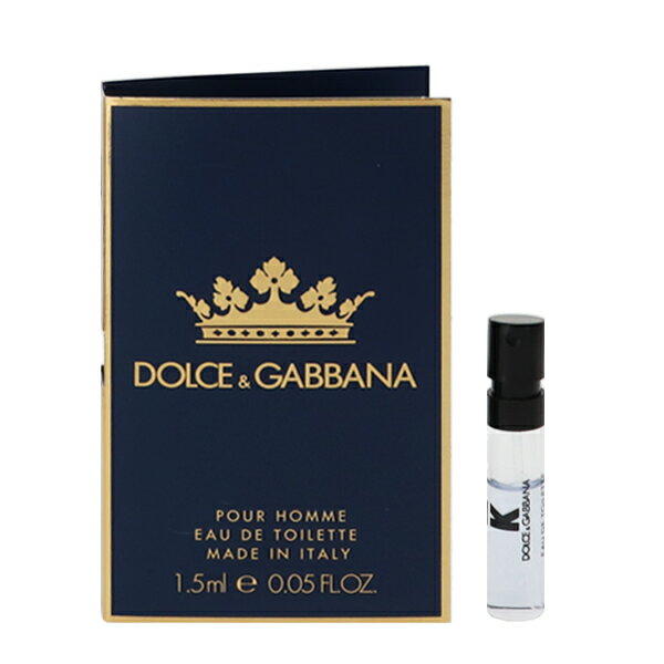 香水 DOLCE＆GABBANA K (キング) バイ ドルチェ＆ガッバーナ (チューブサンプル) EDT・SP 1.5ml 【フレグランス ギフト プレゼント 誕生日 メンズ・男性用】【キング バイ ドルチェ＆ガッバーナ K BY DOLCE＆GABBANA EAU DE TOILETTE SPRAY】