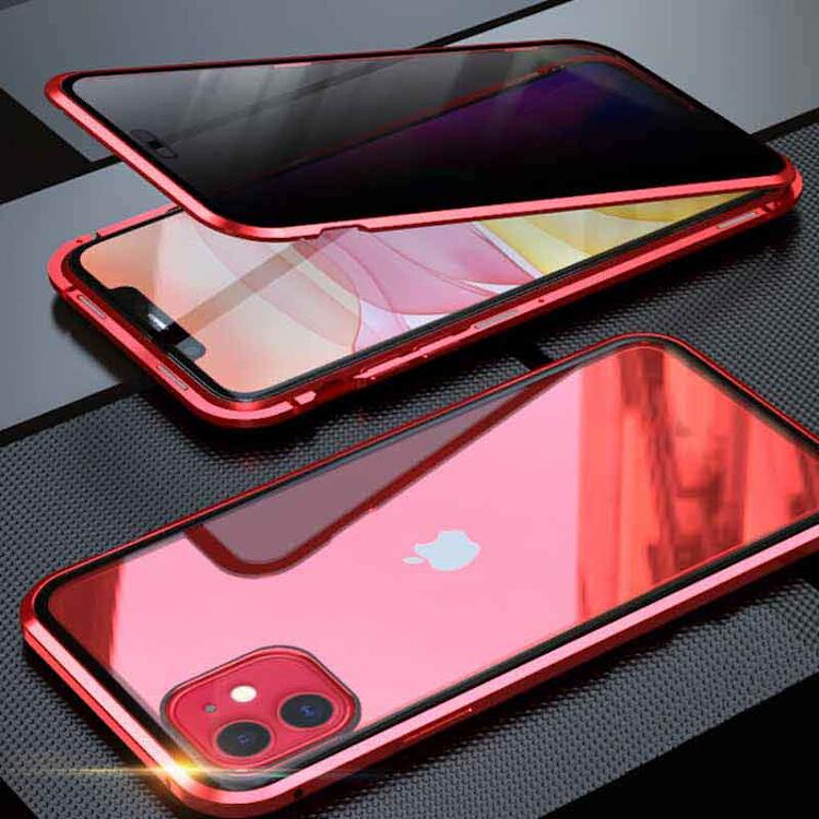乐天商城 - iPhone 12 ProMax ケース iPhone 12 ProMax のぞき防止タイプ スマホケース B レッド #1143340 送料無料 iPhone 12 ProMax Case