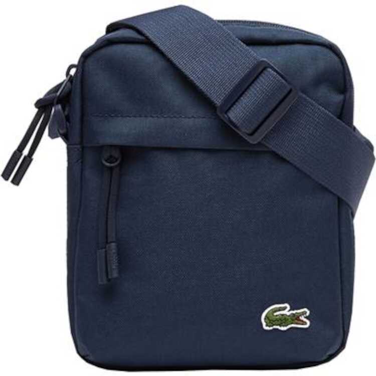 ラコステ LACOSTE ネオクロコ バーチカルジップカメラバッグ [カラー：ネイビー] [サイズ：16×21×6.5cm..