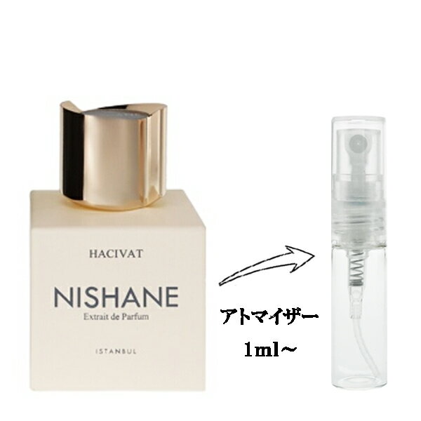 ニシャネ 香水 NISHANE ハジワット エキストレド パルファム 【お試し香水】 1ml 【フレグランス ギフト プレゼント 誕生日 ユニセックス・男女共用】【SHADOW PLAY COLLECTION HACIVAT EXTRAIT DE PARFUM】