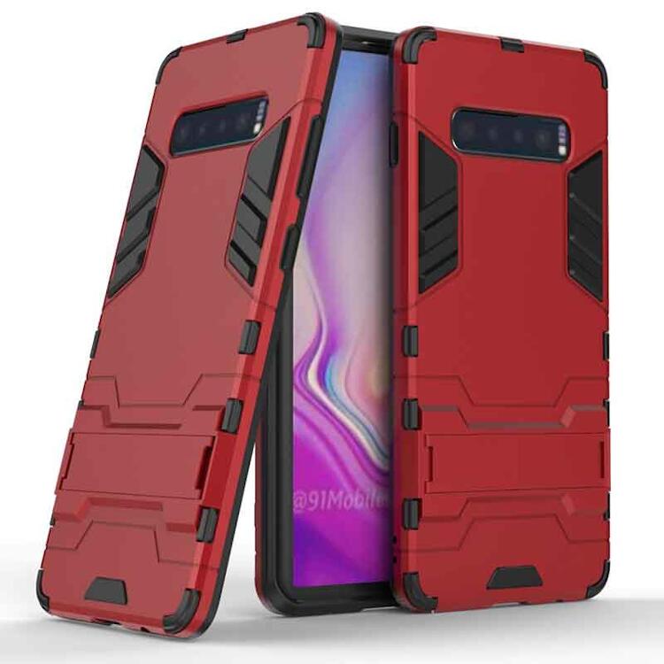 乐天商城 - Galaxy S10 Plus ケース Galaxy S10 Plus 手帳型 スタンド機能付き スマホケース レッド #1129131 送料無料 Galaxy S10 Plus Case