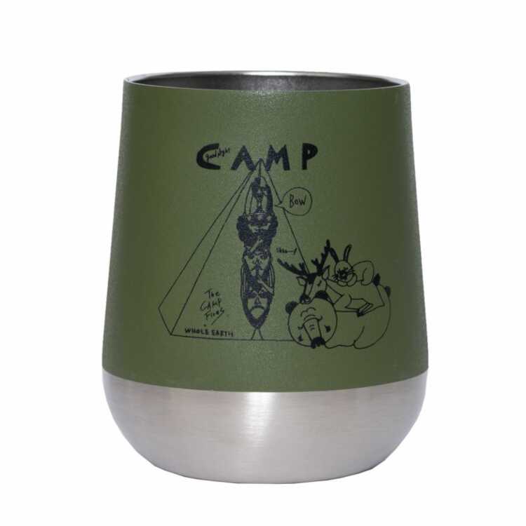 ホールアース Chi-beeコラボ グッドナイト キャンプ C×W タンブラー カーキ 約310ml #WE2KFZ06-30 送料無料 Good night camp TUMBLER WHOLE EARTH