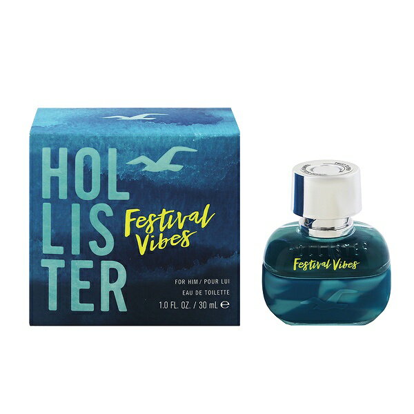 ホリスター 香水 メンズ フェスティバル フォーヒム (B級品) EDT SP 30ml 送料込み(沖縄 離島を除く) 香水 フレグランス プレゼント 贈り物 ギフト FESTIVAL VIBES FOR HIM HOLLISTER