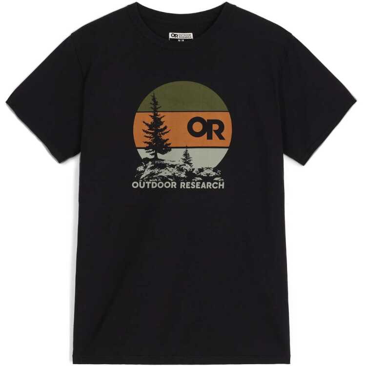 アウトドアリサーチ メンズ サンセットロゴ Tシャツ L(007) ブラック #19845829-001 送料込み(沖縄・離島を除く) OUTDOOR RESEARCH