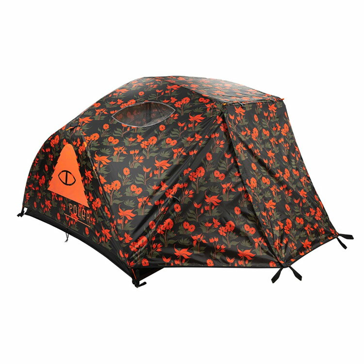 ポーラー POLeR TWO MAN TENT カラー：ORCHID FLORAL BLACK サイズ：152 x 216 x 101cm 221EQU5201-ORCF 【あす楽 送料無料】【スポーツ アウトドア アウトドア テント タープ】