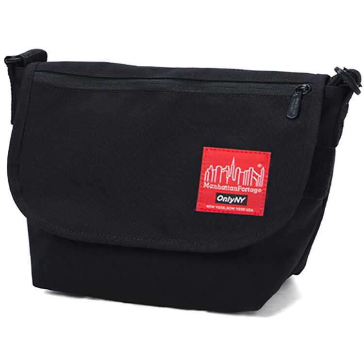 マンハッタンポーテージ MANHATTAN PORTAGE カジュアル メッセンジャーバッグ JR S ONLY NYC RED Label [カラー：ブラック] [サイズ：W34×H21×D14cm] #MP1605JRONLYNYC-1000 【あす楽 送料無料】【スポーツ・アウトドア アウトドア バッグ】