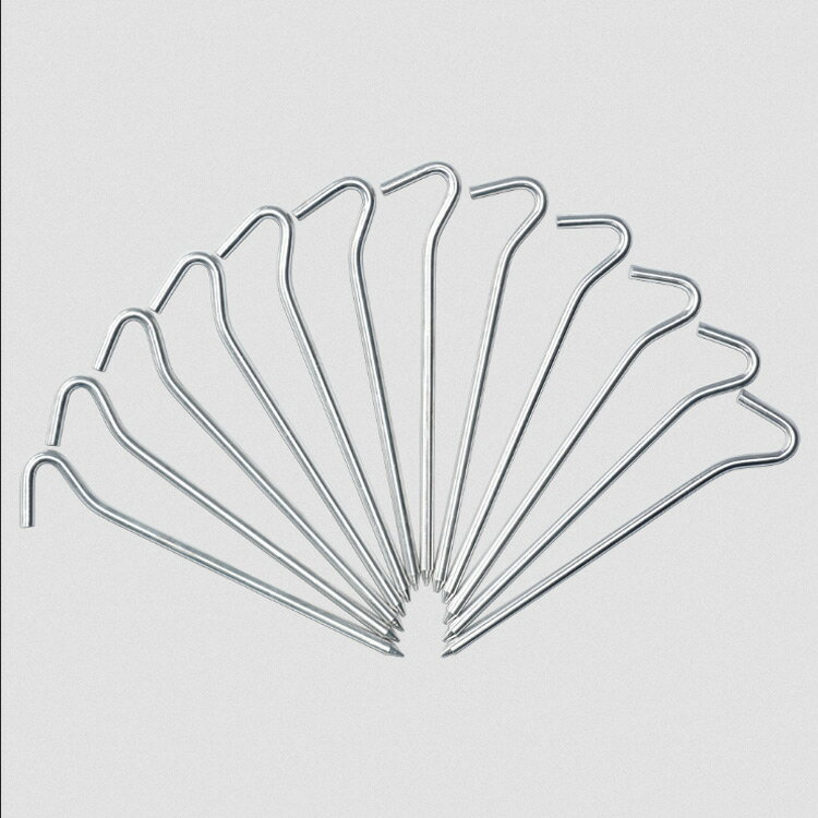 ジャックウルフスキン パワーペグ 12本入り シルバー 17×3cm #36130-6221 POWER PEG 12 PCS JACK WOLFS..