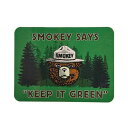プリンテッドイメージ スモーキーベア ステッカー KEEP IT GREEN 10.1cm×7.6cm #11183001-001 THE PRINTED IM...