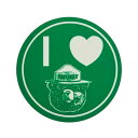 プリンテッドイメージ スモーキーベア ステッカー I LOVE SMOKEY 畜光 直径7.6cm #11183001-002 THE PRINTED IMAG...