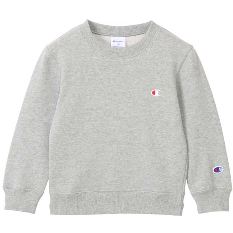 Rakuten - 【在庫限り】 チャンピオン キッズ クルーネック スウェットシャツ 160cm オックスフォードグレー #CKY001-070 【在庫限り】 CHAMPION