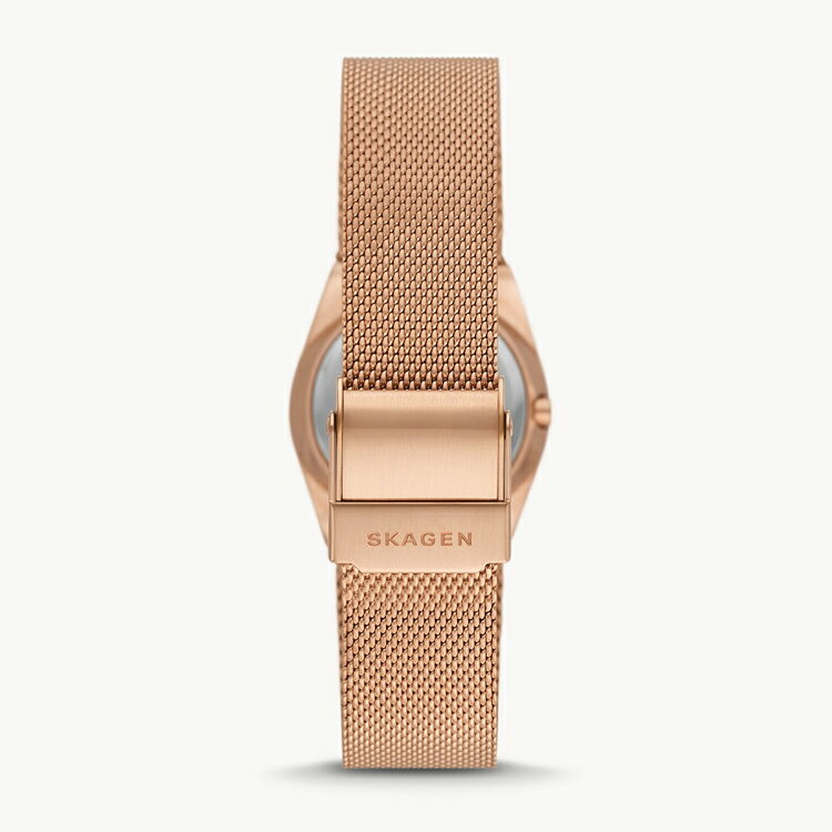 スカーゲン GRENEN LILLE 三針デイト ローズゴールド ステンレススチール メッシュウォッチ #SKW3035 送料無料 SKAGEN