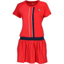 ワンピース(レディース) M フィラレッド #VL2722-11 送料込み(沖縄・離島を除く) FILA