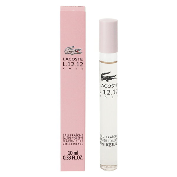 香水 レディース オーデ ラコステ L.12.12 ローズ オーフレッシュ EDT ローラーボール 10ml 香水 フレグランス プレゼント 贈り物 ギフト EAU DE LACOSTE L.12.12 ROSE EAU FRAICHE ROLLERBALL