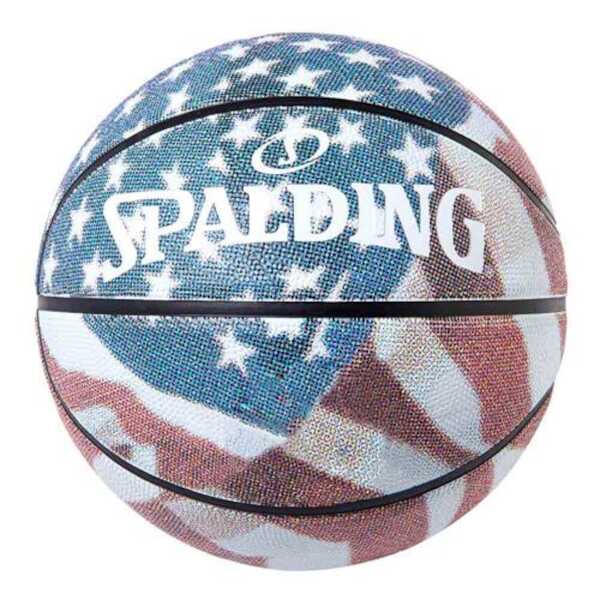 ボール スポルディング SPALDING スターズアンドストライプス アメリカ国旗 星条旗 ラバー バスケットボール 7号球 #84-320J 【あす楽】【スポーツ・アウトドア バスケットボール ボール】